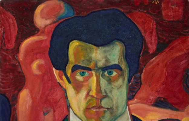 Self-Portrait (1910-1911) modern art painting