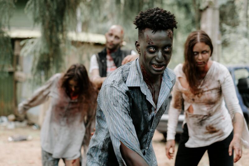 close up photo of zombies